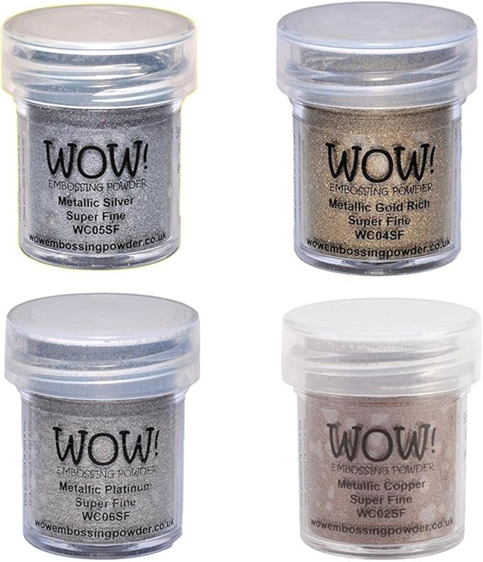 Wow! Embossing Powder Metallic Bundle: Gold, Platinum and Copper by Unknown