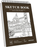 Soucolor 11"x14" Large Sketchbook, 100 Sheets Thick Acid Free Sketch Pad | by Soucolor