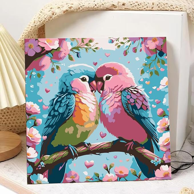 hkejoi Bird Paint by Numbers - Image 2