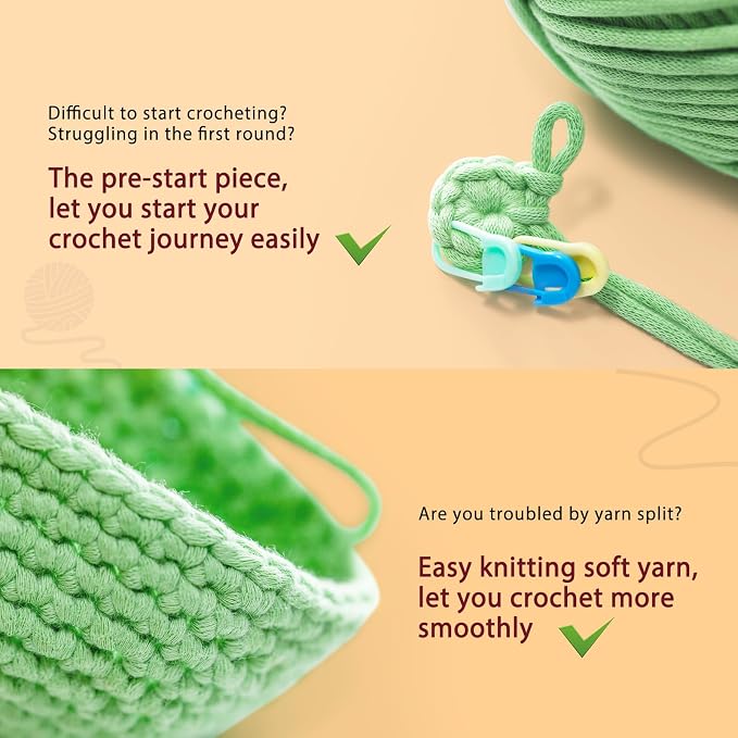 Crochet Kit for Beginners: Highland Cow Crochet Kit, Include Easy Knitting Soft - Image 6