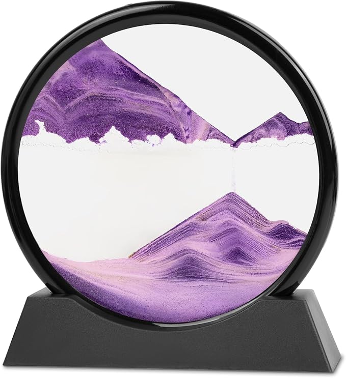 Moving Sand Art, 3D Liquid Motion Deep Sea Sandscape Color Quicksand Decor by Meeitec