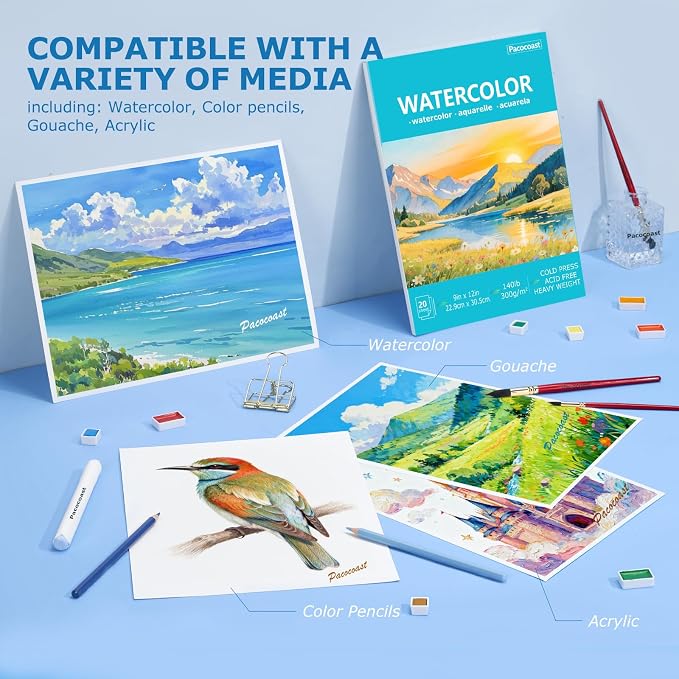 Pacocoast Watercolor Paper, Artist Sketchbook - Image 5