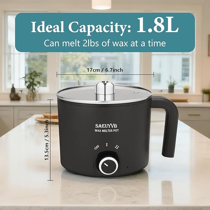 SAEUYVB Candle Making Kit with Wax Melting Pot, Wax Melter - Image 3