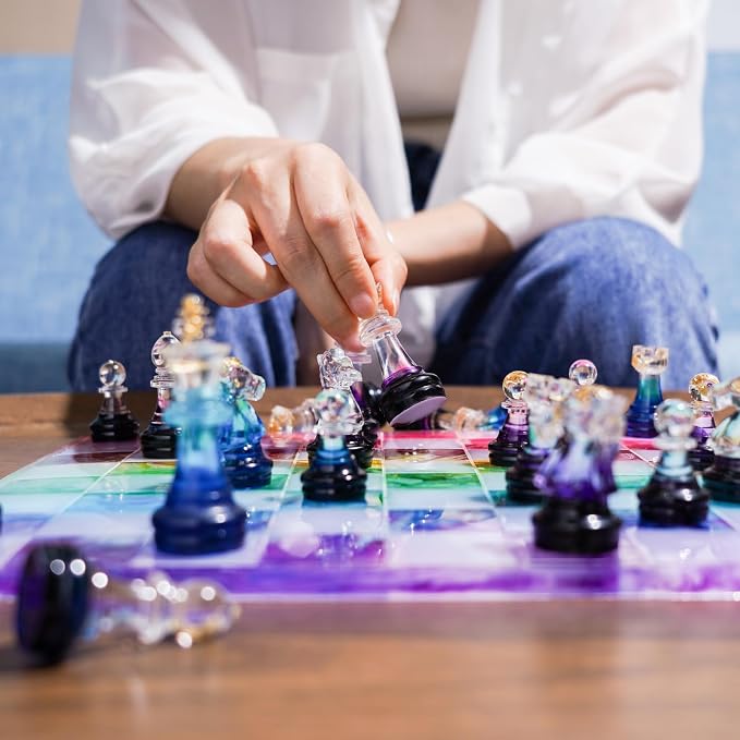 LET'S RESIN Chess Molds for Resin Casting, Upgraded Resin Chess Set Mold - Image 3