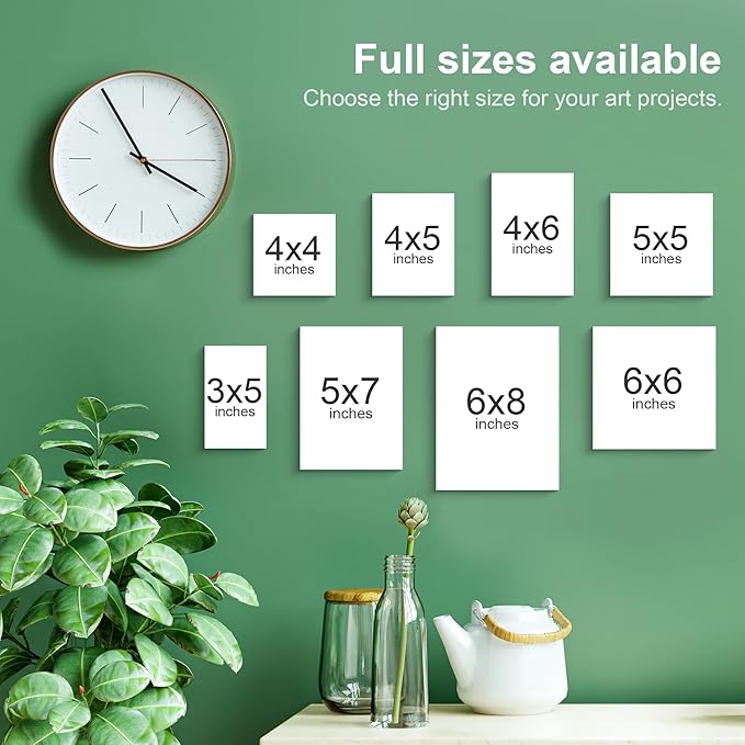 PHOENIX Small Painting Canvas Panels 4x5 Inch, 24 Bulk Pack - 8 Oz Triple - Image 6