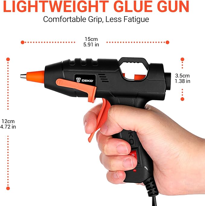 Mini Hot Glue Gun Kit：DEKOPRO 20Watt High Temp Glue Guns Tool - Image 4