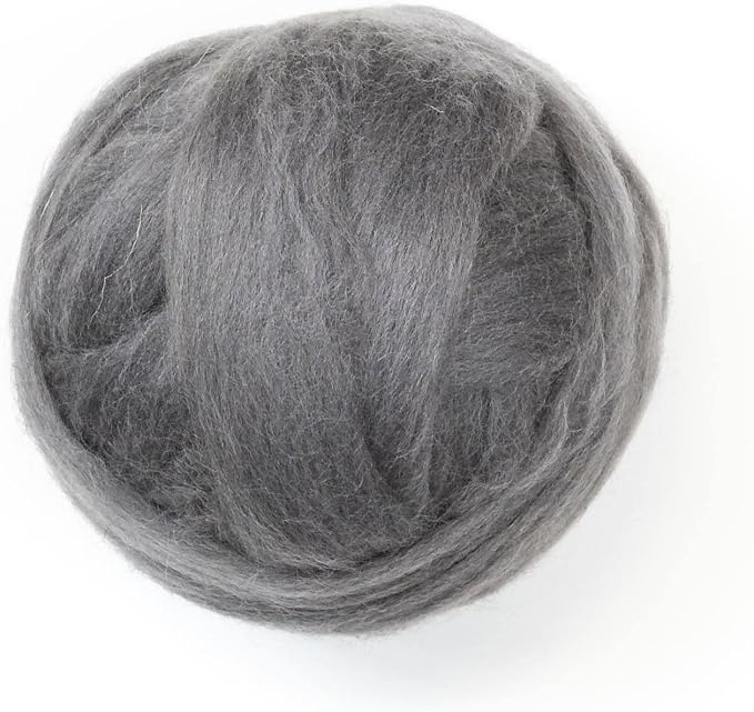 Colored Natural Wool roving, 8 OZ. Best Wool by Kondoosnaturalfibers