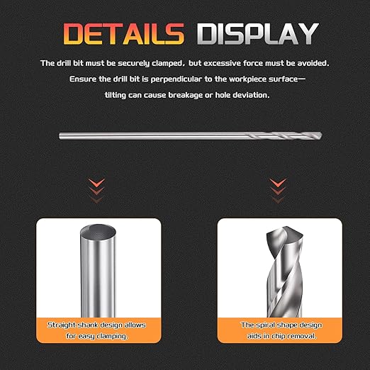 Drill Bit, 0.9mm Cutting Diameter, 4241 HSS 118° Cutting Angle Uncoated Bright Versatile Jobber Bits - (Applications: for Drilling Plastic Wood Soft Metal), 10-Pieces