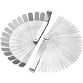 Spurtar Feeler Gauge Set Stainless Steel, 32 Blades Tapered and 16 Blades Offset Filler Gauge Set, Dual Marked SAE and Metric Feeler Guages for Spark Plug, Valve, Piston, Guitar