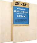 Falling in Art 2 Pack 20x28 Unfinished Birch Wood Panels Kit by FallinginArt