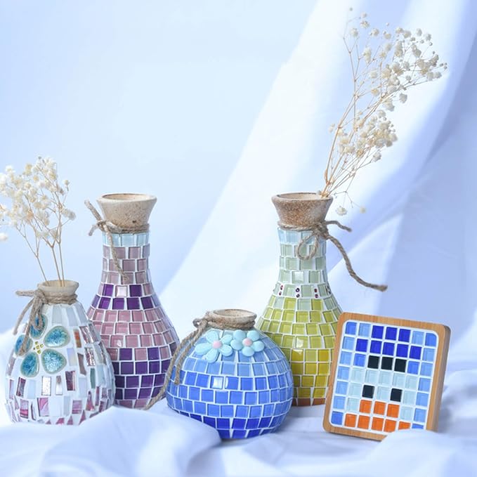 LITMIND 600Pcs / 1.1LB Mixed Colors Mosaic Tiles - Image 5