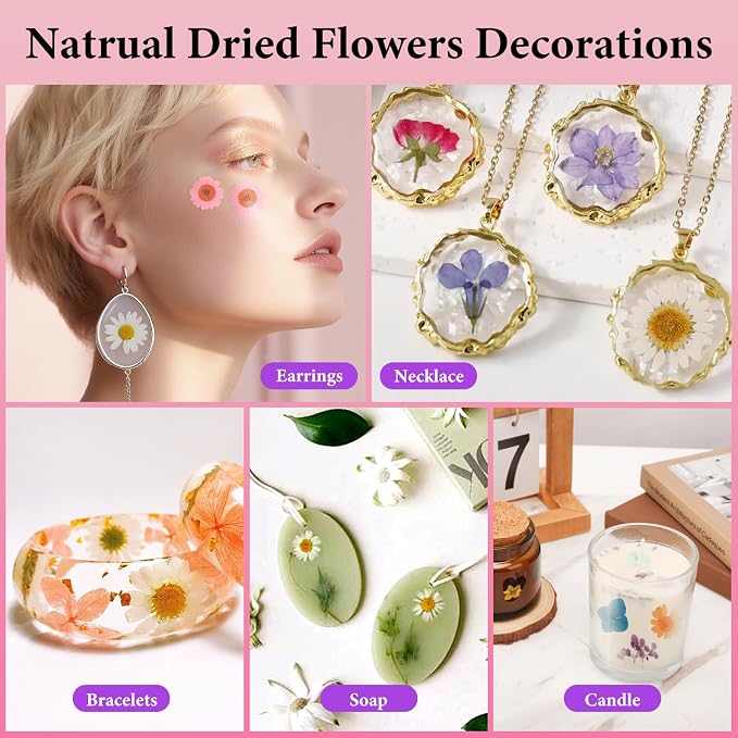 NESCCI 210 Pcs Dried Pressed Flowers - Image 6