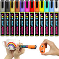 Permanent Markers for Rock Painting, 12 Colors, Medium Point, Quick-Drying by ARTarlei
