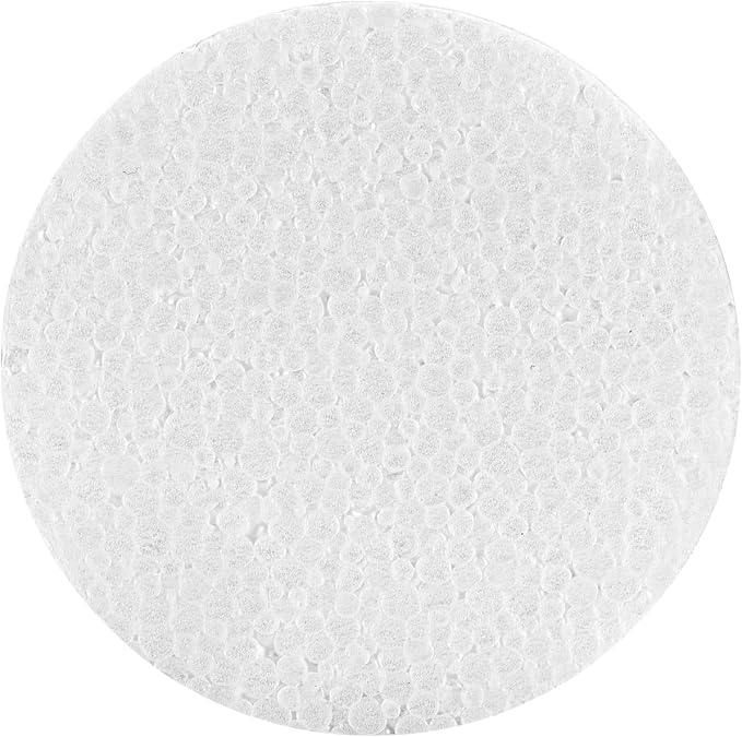 4 Inch 12-Pack Foam Circles for Crafts, Polystyrene Round Foam Disc for DIY - Image 4