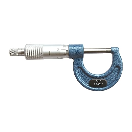 HFS(R) 0-1" Outside Micrometer with 0.0001" Accuracy, Carbide Anvil and Laser-Etched Scale