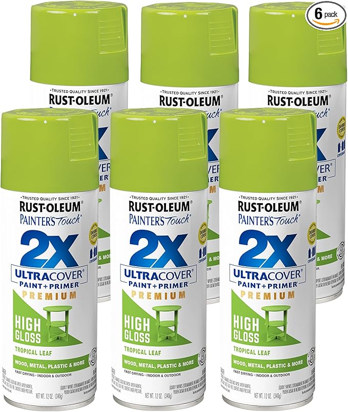 Rust-Oleum Painter's Touch 2X Ultra Cover Spray Paint, Tropical Leaf | Indoor by Rust-Oleum