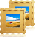 6x6 Wavy Picture Frame With Mat by Unknown