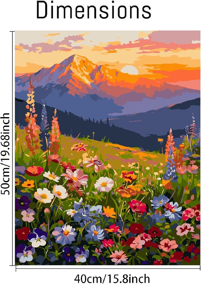 Clendo Landscape Paint by Numbers Kit - Image 3
