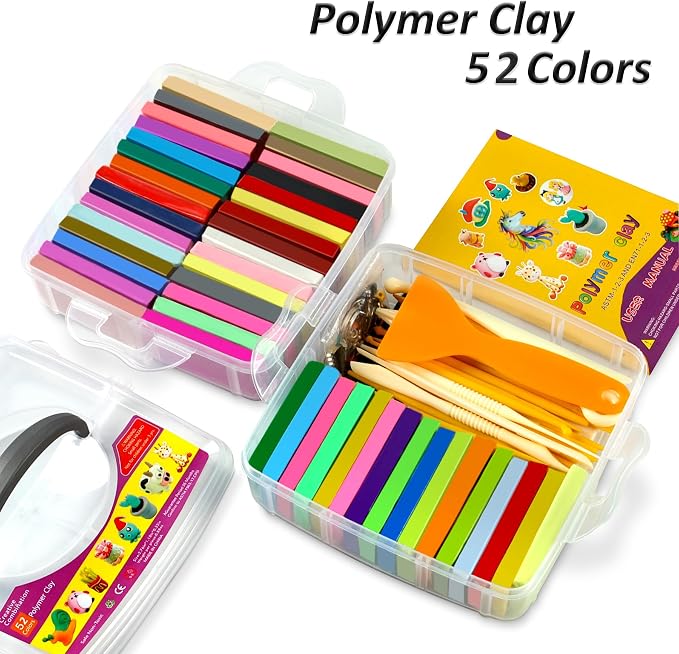 Aestd-ST Polymer Clay 52 Colors, Oven Bake Modeling Clay - Image 2
