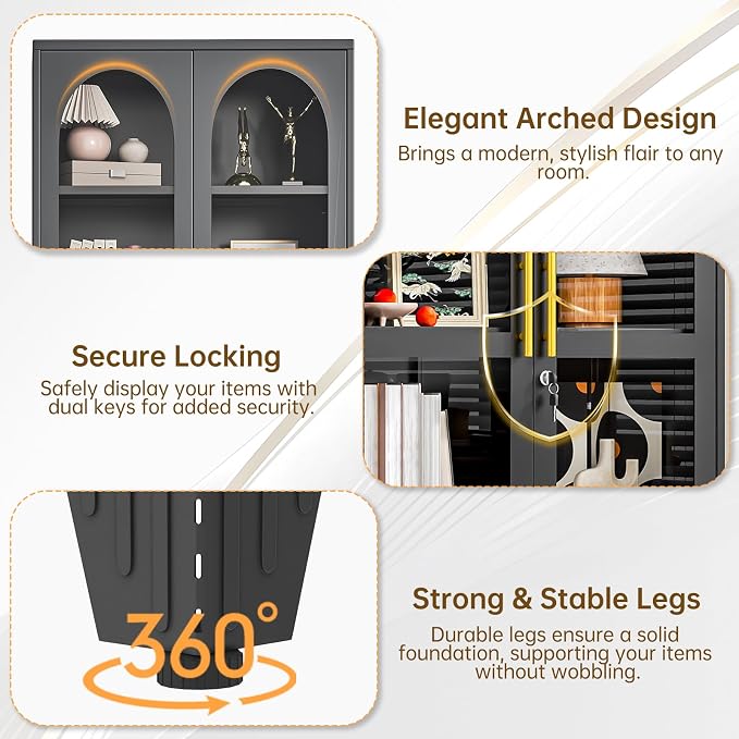47" H Locking Display Cabinet - Image 4