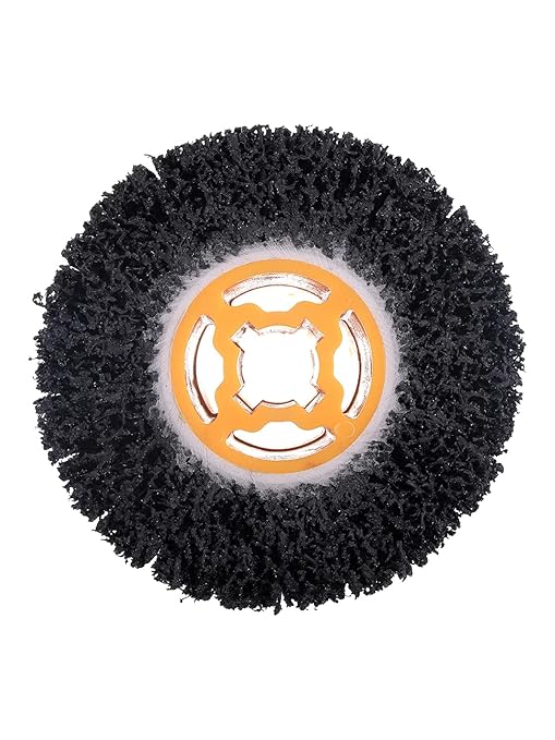 Rocaris Abrasive Drum Paint and Rust Remover, 40 Grit Abrasive Wheel Wire Drawing Polishing Wheel for Wood Metal Surface Polishing, 4.5" x 4"