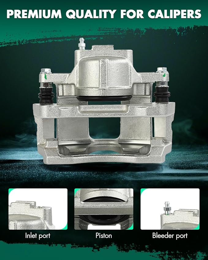 SCITOO 18B5484 Front Left Disc Brake Caliper Assembly w/Bracket For Chrysler,For Dodge,For Jeep,For Ram,For Volkswagen