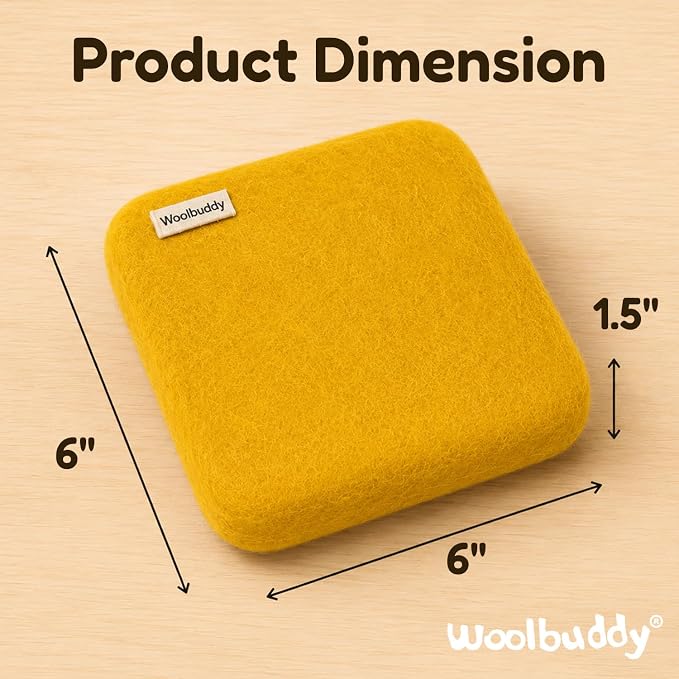 Woolbuddy Wool Felting Pad 6 x 6 x 1.5 Inch, Durable Needle Felting Mat - Image 3