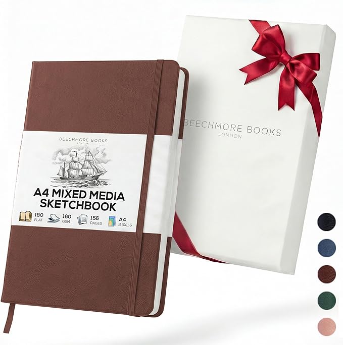 Beechmore Books A4 Mixed Media Sketchbook by BeechmoreBooks