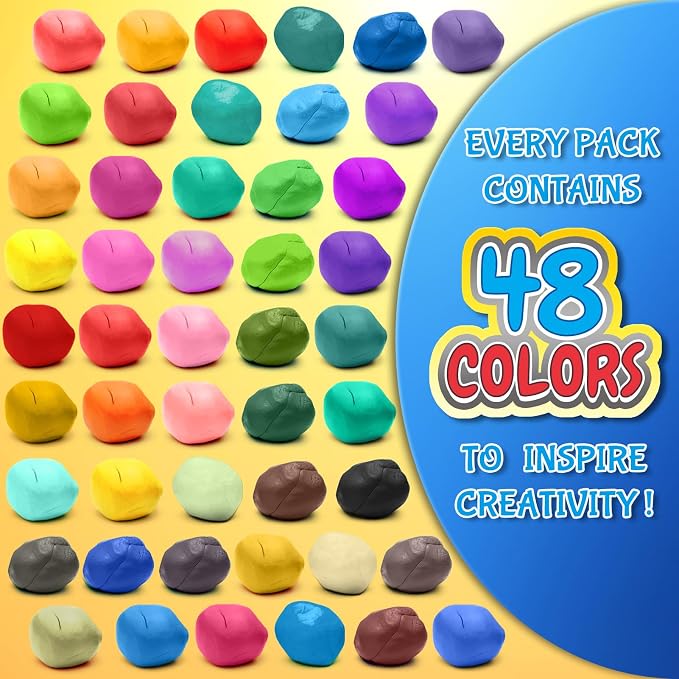 Air Dry Clay, 48 Colors Modeling Magic Clay - Image 2