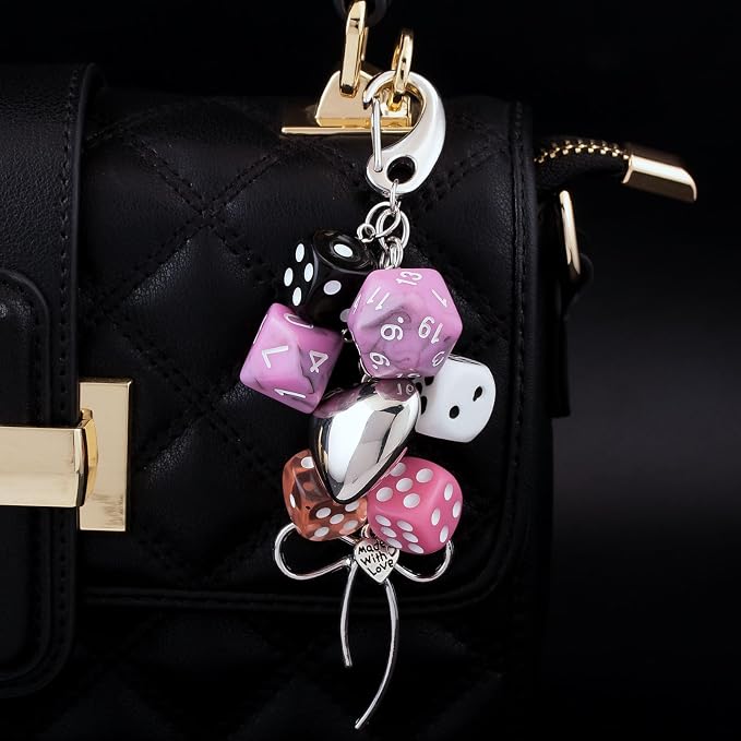 Dice Bag Charms Keychain for Women Men - Image 4