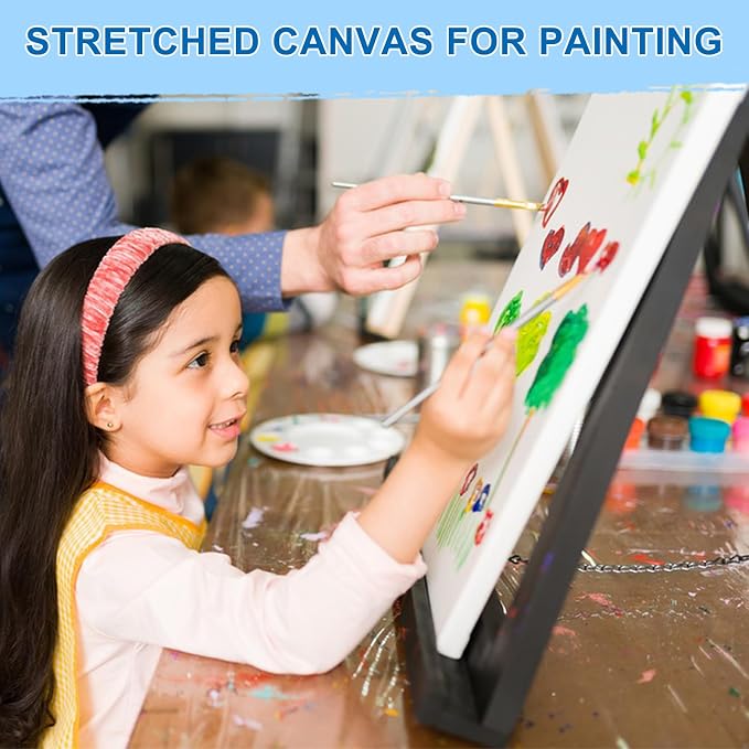 ESRICH Stretched Canvas for Painting, 8 Pack 9x12 Inch Canvas Value Pack - Image 6