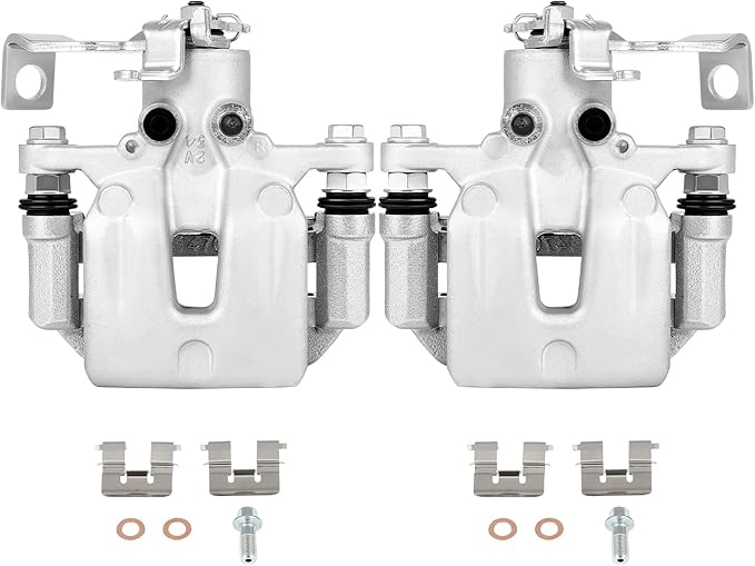 SCITOO 19B6789 19B6788 Rear Left & Right Disc Brake Calipers Assembly w/Bracket For Hyundai For Elantra GT/For Veloster,For Kia For Forte/For Forte Koup/For Forte5