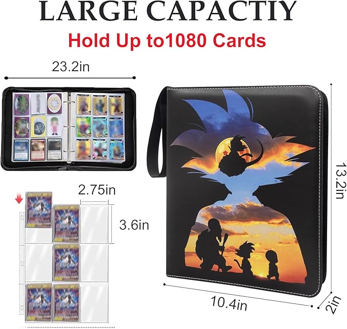 Anime Trading Card Binder for Cards, 9 Pocket - Image 3