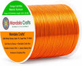 Mandala Crafts 22 Gauge Orange Anodized Aluminum Craft Wire, 100 FT | Colored by MandalaCrafts