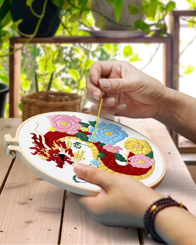 TINDTOP Embroidery Kit for Beginners Adult, Elephant Embroidery Kit for - Image 4