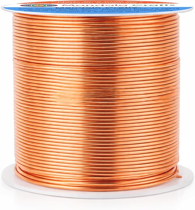 Mandala Crafts 20 Gauge Copper Tone Anodized Aluminum Craft Wire, 100 FT | - Image 2