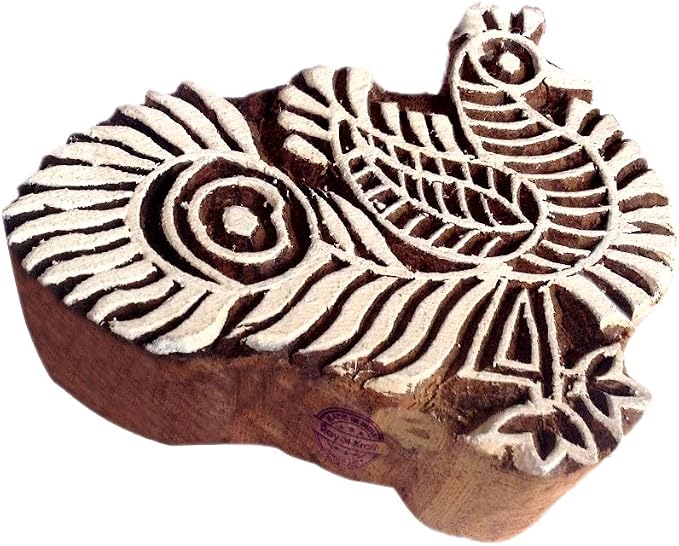 Royal Kraft Wooden Stamps DIY Fabric, Henna Printing Blocks THDtag047 by RoyalKraft