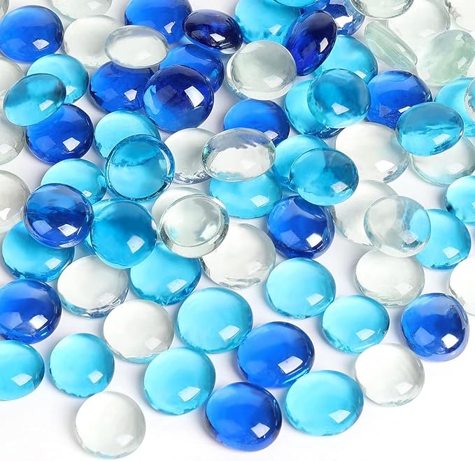 FUTUREPLUSX 5 Lb Flat Glass Marbles by FuturePlusX