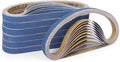 40-Piece 1/2 x 18 Inch 150 Grit Zirconia Sanding Belts, Heavy Duty Long-lasting Mini Sanding Bands for Belt Sander, Rust Paint Removal, Wood Metal Grinding and Finishing