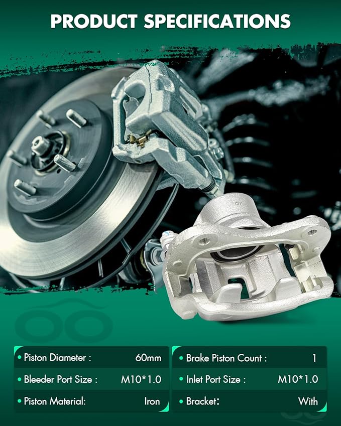 SCITOO Front Right Brake Caliper With Bracket 19B2997 Compatible For Hyundai For Tucson 2005-2009 For Kia For Sportage 2005-2010