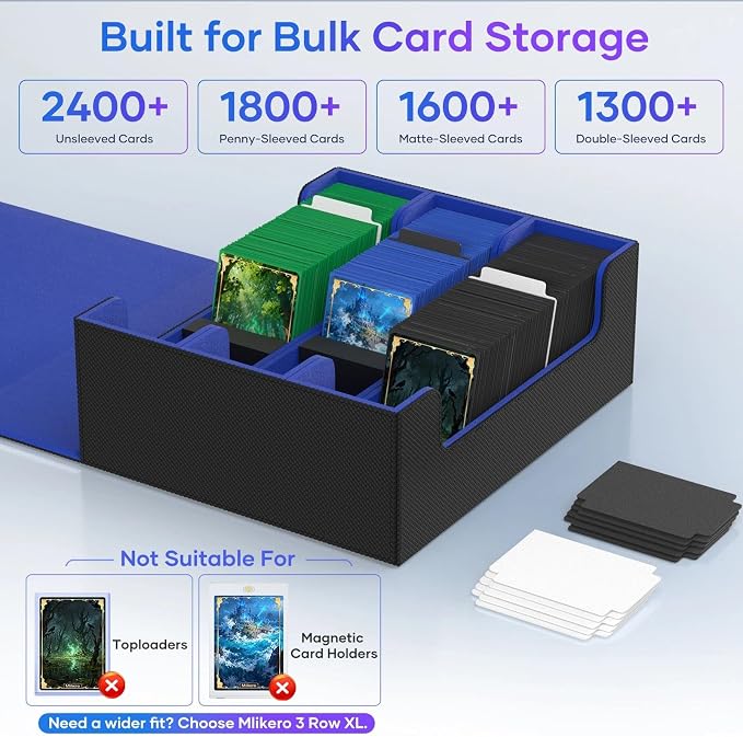 Mlikero Trading Card Storage Box, Bulk Card Storage - Image 3