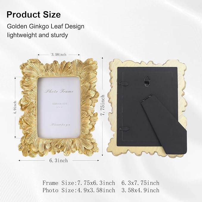 3x5 Gold Picture Frames, Picture Frame - Image 3