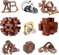 9pcs Difficulty Puzzles Gift for Adults, and Kids Brain Teaser Puzzles Game by ActPo