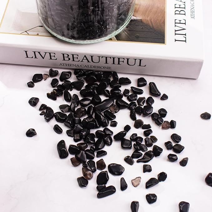0.5 Lb/230g Black Aquarium Gravel Rocks Fish Tank Marbles Pebbles Small - Image 5