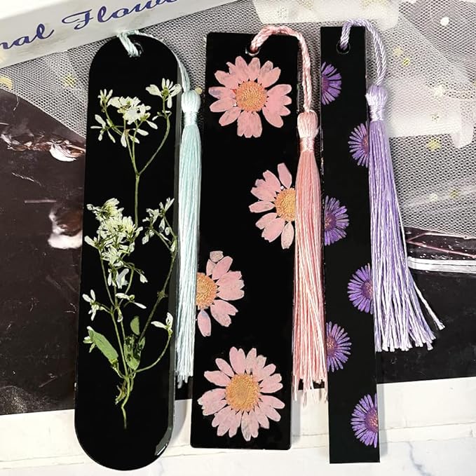 RESINWORLD Set of 3 Shiny Bookmarks Silicone Mold, Bookmark Resin Mold - Image 3