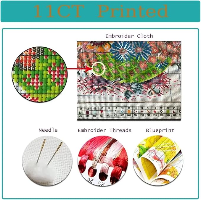 Stamped Cross Stitch Kits for Adults - Image 7