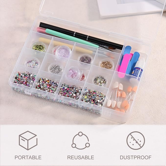 SUTOKAKA 15 Grids Plastic Organizer Storage Box - Image 3