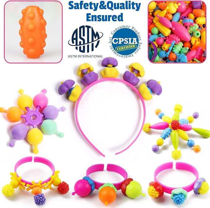 FUNZBO 650pcs Pop Beads - Image 3