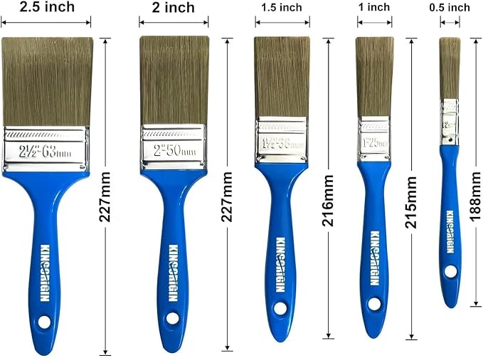 King Origin Versatile Paint Brush Set, 30 Pack, 5 Sizes Paint Brushes, Small - Image 2