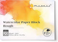 Fuumuui 11×15 Watercolor Paper Block, Textured Rough 100% Cotton Watercolor by FUUMUUI